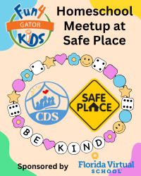 Fun 4 Gator Kids Homeschool Meetup at  CDS Safe Place |  Tuesday, April 8th 10am-noon