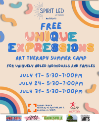 Spirit Led Therapy Unique Expressions FREE Art Therapy Summer Camp 