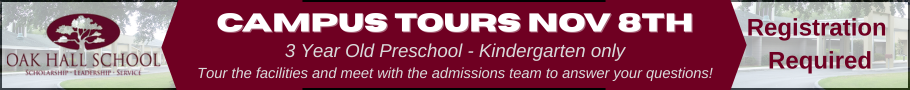 Oak Hall Saturday Tours