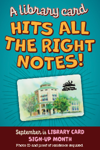 Alachua County Library Library Card Month