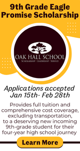 Oak Hall 9th Grade Scholarship