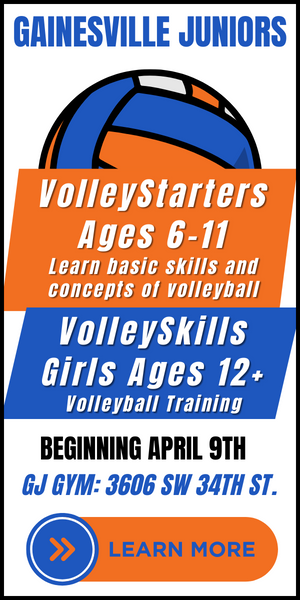 Gainesville Juniors Volleyball VolleyStarters and VolleySkills