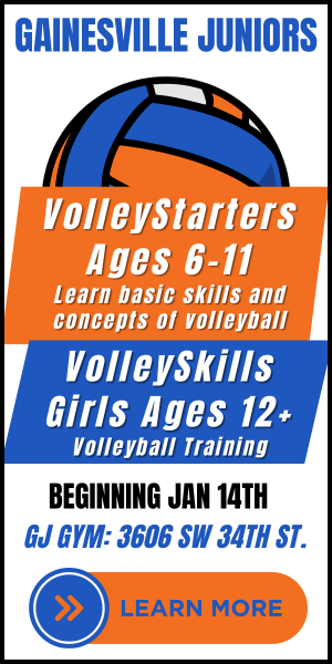 Gainesville Juniors Volleyball VolleyStarters and VolleySkills