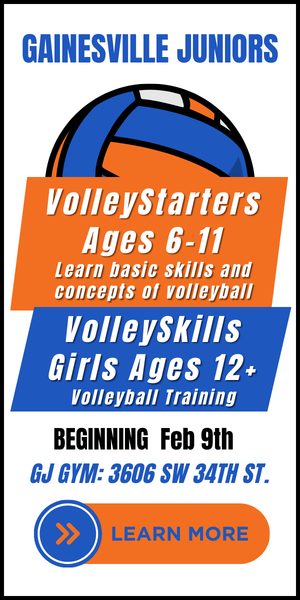 Gainesville Juniors Volleyball VolleyStarters and VolleySkills