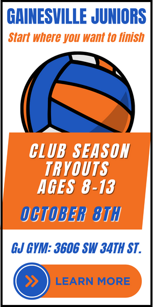 Gainesville Juniors Volleyball Club Season Tryouts