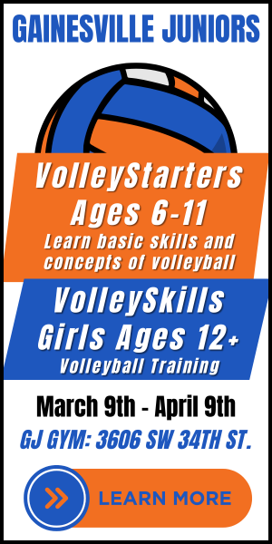 Gainesville Juniors Volleyball VolleyStarters and VolleySkills