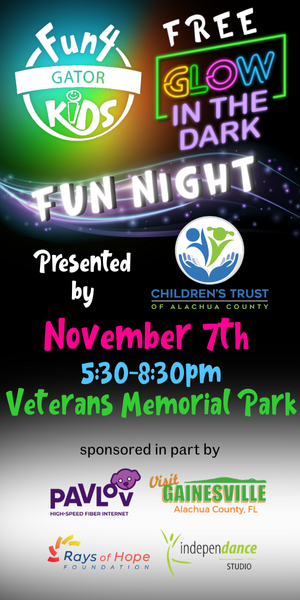 Fun 4 Gator Kids Glow in the Dark Fun Night