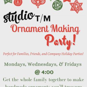 Studio TM Ceramics Ornament Making Party