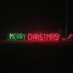 Poe's Christmas Display in Hawthorne