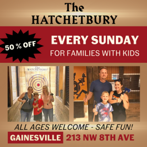 Hatchetbury Axe Throwing Bar Family Day