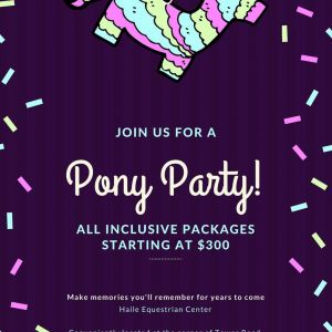 Haile Equestrian Center Pony Parties