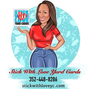 Stick with Love Yard Cards