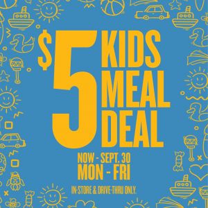 PDQ Back to School Kids Meal Deal