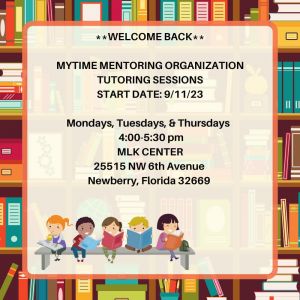 MyTime Mentoring Organization Tutoring Sessions