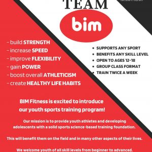 BIM Fitness Youth Sports Training Program