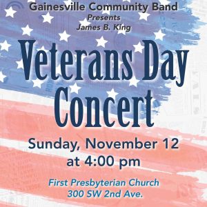 Gainesville Community Band Veterans Day Concert