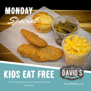 David’s Real Pit BBQ Kids Eat Free