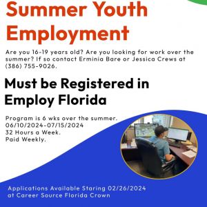 Career Source Florida Crown Summer Youth Employment