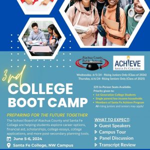 Alachua County Public Schools & Santa Fe College College Boot Camp