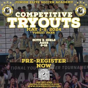 Junior Elite Soccer Academy Competitive Soccer Tryouts