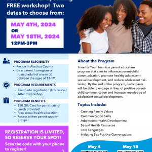 Planned Parenthood: Time for Your Teen Workshop