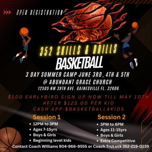 352 Skills and Drills Basketball Summer Camp
