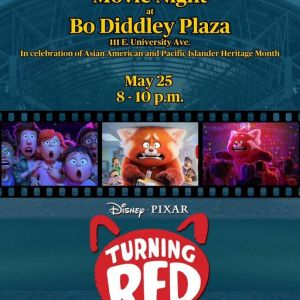 City of Gainesville presents Movie Night at Bo Diddley Plaza featuring Disney's Turning Red