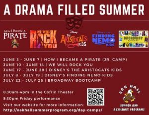 Oak Hall Summer Drama Camps
