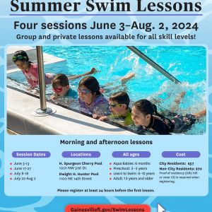 City of Gainesville Summer Swim Lessons