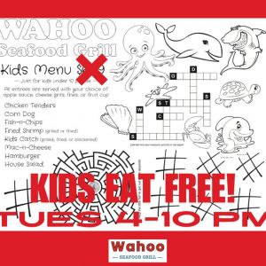 Wahoo Seafood Grill Kids Eat Free