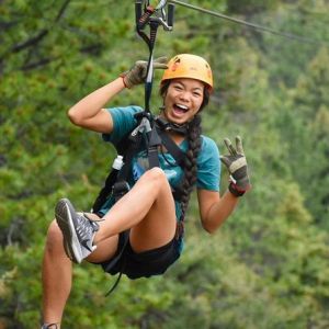 Zipline at Haile Quarry