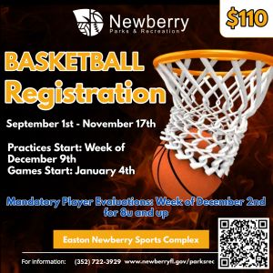 City of Newberry Parks and Recreation Winter Basketball