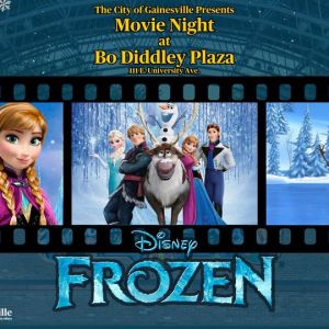 City of Gainesville presents Movie Night at Bo Diddley Plaza featuring Disney's Frozen