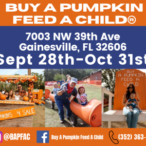 Buy a Pumpkin Feed a Child at Gainesville Church of God Pumpkin Patch