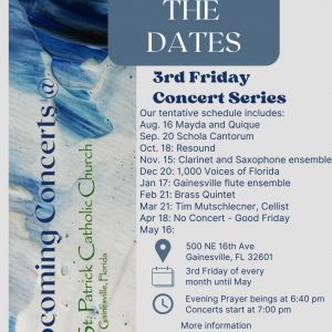 St Patrick Catholic Church: Third Friday Concert Series