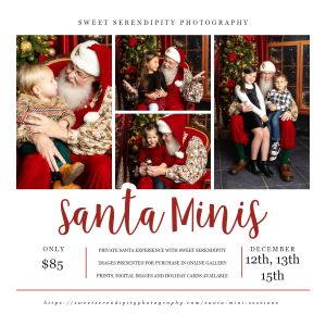 Sweet Serendipity Photography Santa Experience Sessions