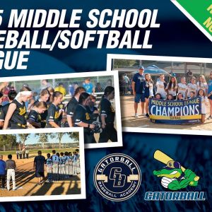 Gatorball Middle School Baseball and Softball League