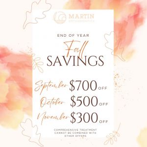 Martin Kids Dental and Orthodontics End of the Year Fall Savings