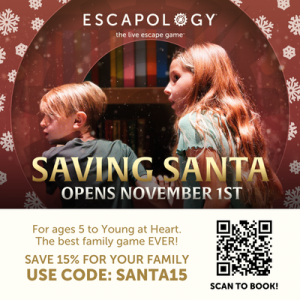 Escapology Escape Rooms Gainesville Saving Santa Event and Deal