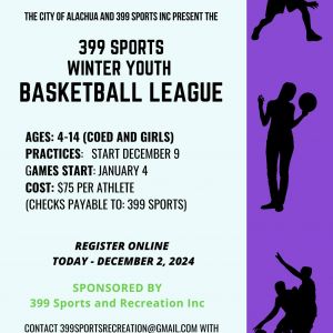 City of Alachua and 399 Sports Winter Basketball