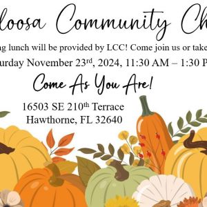 Lochloosa Community Church Thanksgiving Lunch