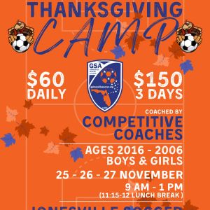 GSA Thanksgiving Soccer Camp