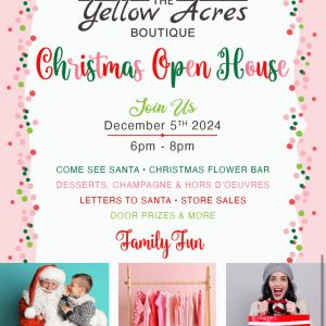 Yellow Acres Boutique: Christmas Open House With Santa