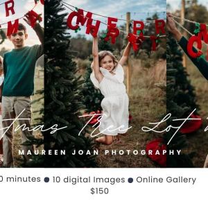 Maureen Joan Photography Christmas Tree Lot Photo Sessions