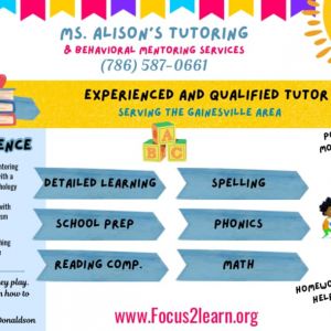 Alison's Tutoring and Behavioral Mentor Services