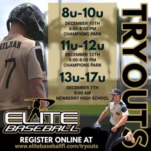 Elite Baseball Tryouts