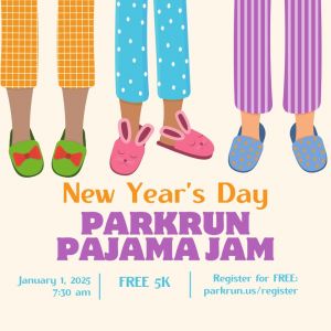 Depot Park New Years Day parkrun: Pajama Edition