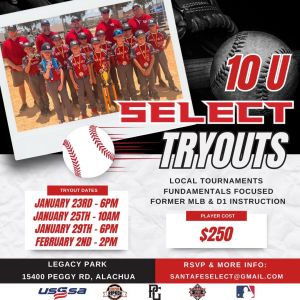 Santa Fe Babe Ruth Baseball 10U Select Tryouts