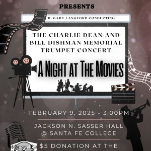 Gainesville Community Band presents The Charlie Dean and Bill Dishman Memorial Trumpet Concert: A Night at the Movies