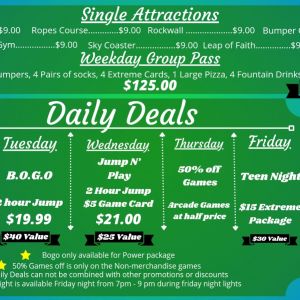 Flip Factory Zone Daily Deals